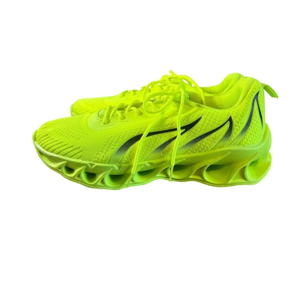 Retro‎ Neon Running Sneaker Active Sporty Fire Cloud 45 Lace Up Retro Funky Bold